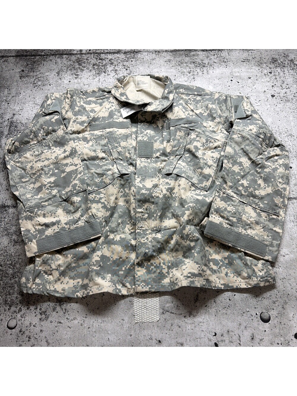 ACU X-Large Long Army Coat/Top/Blouse/Shirt/Jacket Digital Camo Ripstop NWT